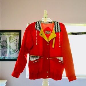 Vintage Medium 90s Nautical Sailing Bomber Jacket